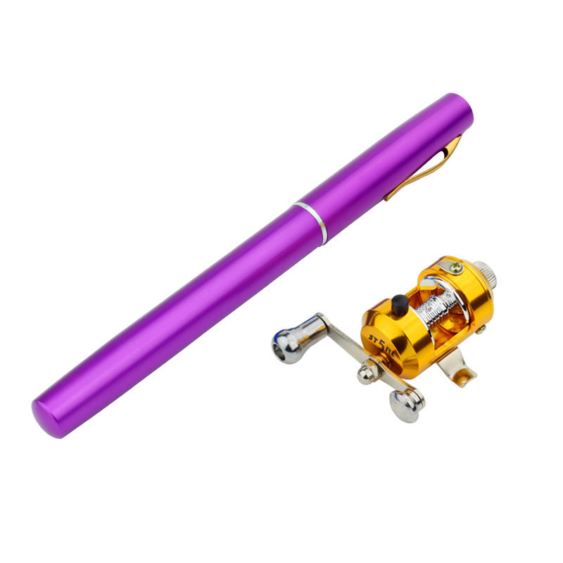 Véritable mini glaçon stylo de pêche canne de pêche canne de pêche avec batterie