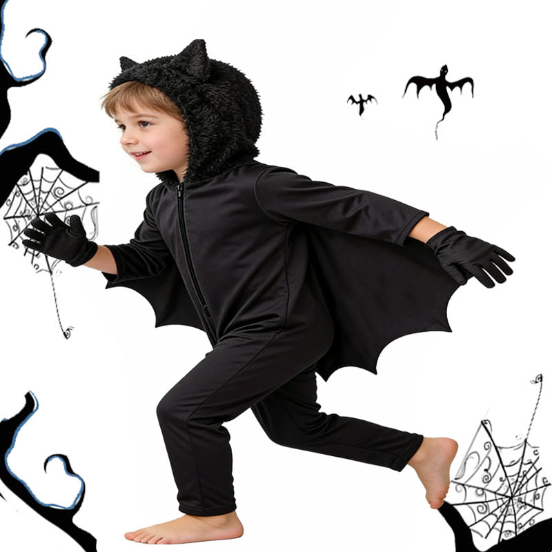 Costume de performance pour enfants Combinaison de saut Style Bat-wing