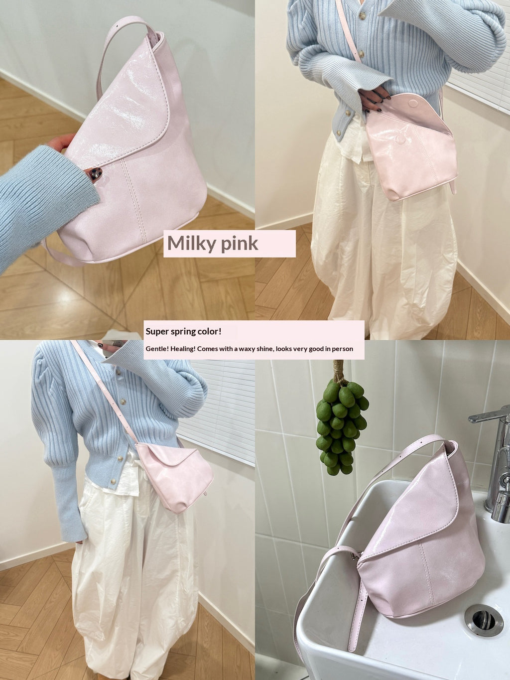 Arrivée Niche-design Sac de corps en cuir ciré à l'huile