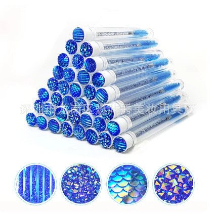 10 - 50 PCs jetables cils et brosses Mascara Diamond Lash Spoolie Wands pour maquillage