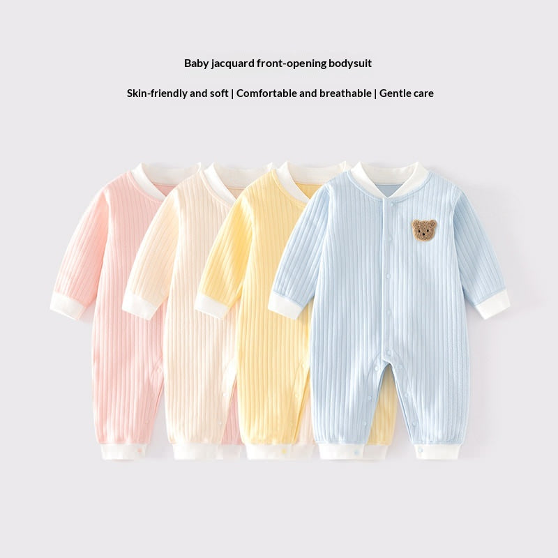Vêtements pour bébés Classe A Pure coton sans couture Onesie Baby Pajamas Sous-vêtements d'hiver Crawling