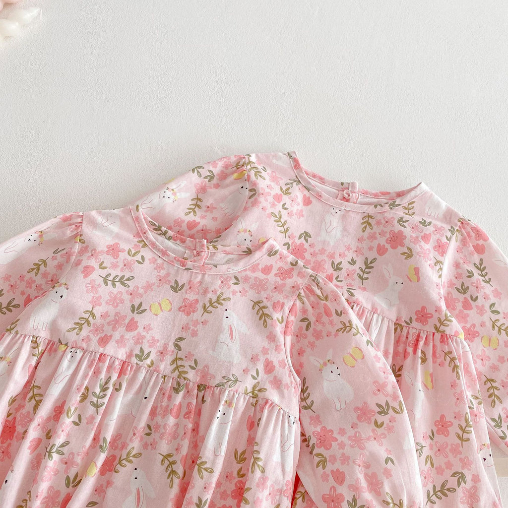 Bébé Floral Onesie Lapin combinaison de saut