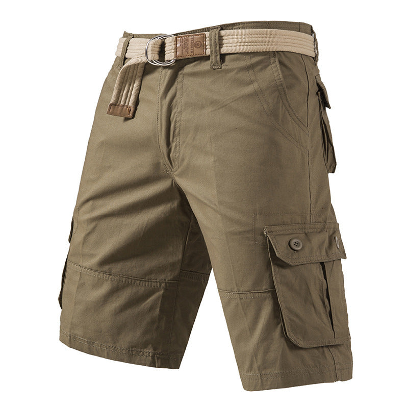 Homme Lavé Coton Multi Poche Casual Longueur du genou