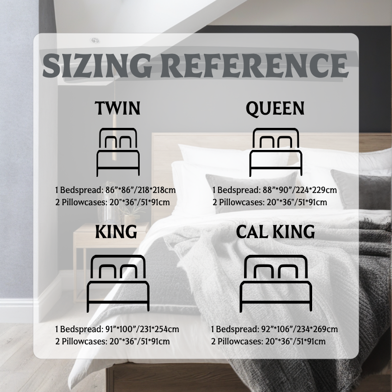 3-Piece gris blanc et noir abstrait bande lit couvre pour roi de Californie