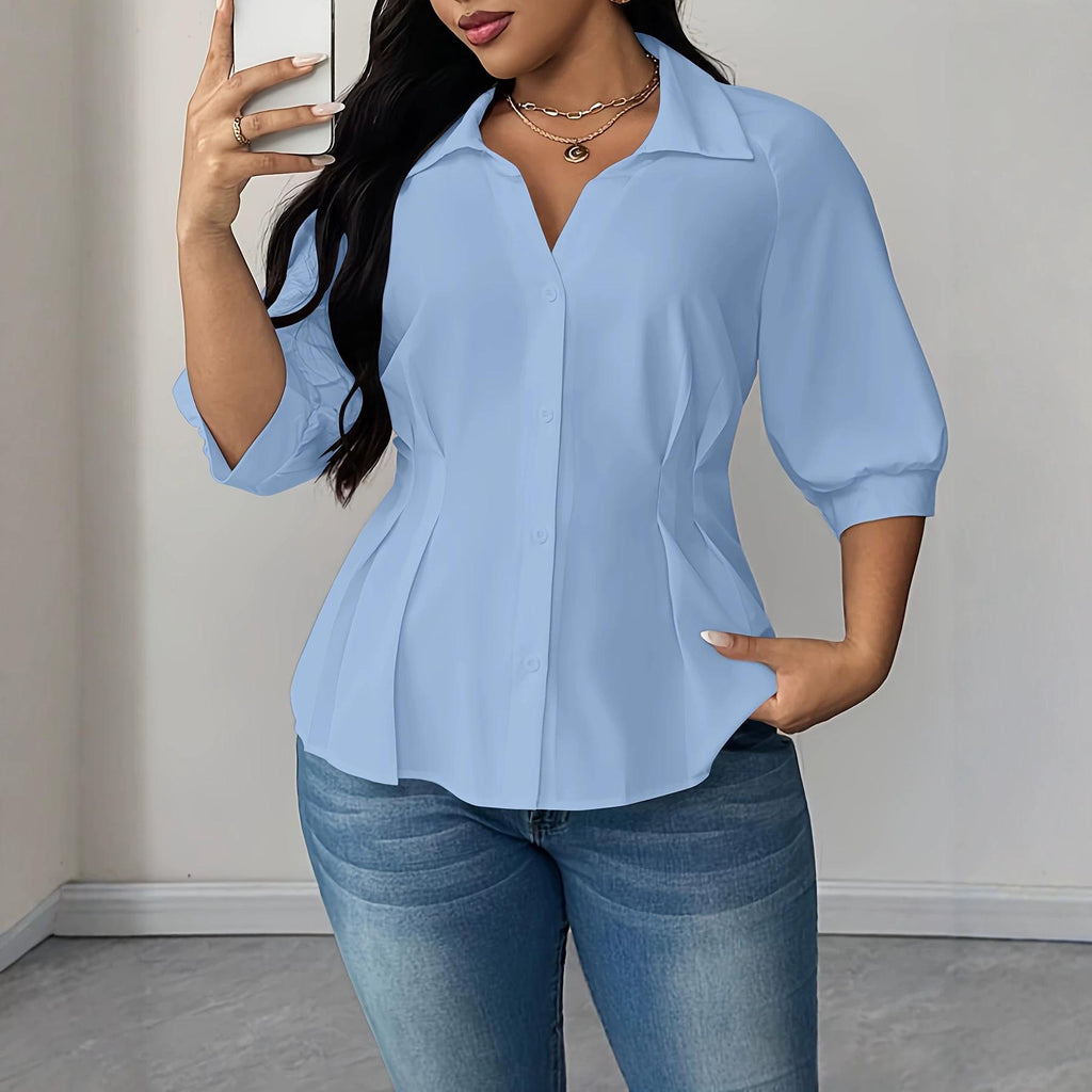 Plus-taille femmes Blouse Springsummer Style