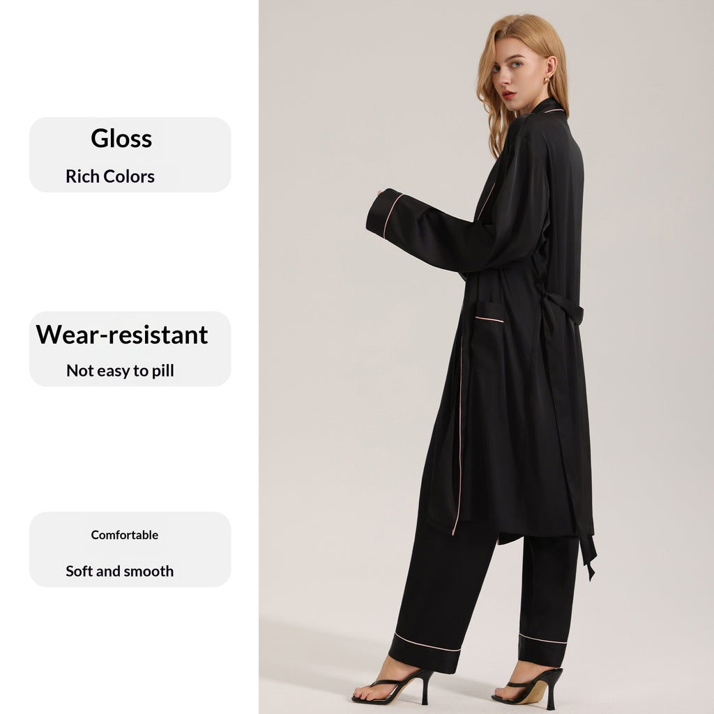 Robe longue manches pour femmes PrintempsÉté