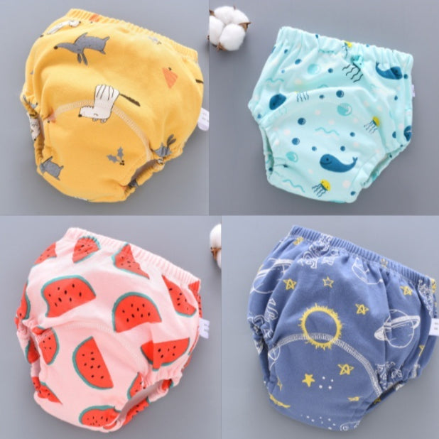 Pantalons d'entraînement pour bébés Lavable Couverture de couche de gaze 6 couches