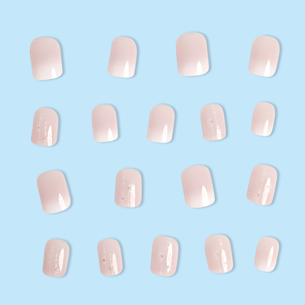 24 pièces de filet acrylique à pression carrée courte changement de couleur blanc Trimmings avec emb 3D
