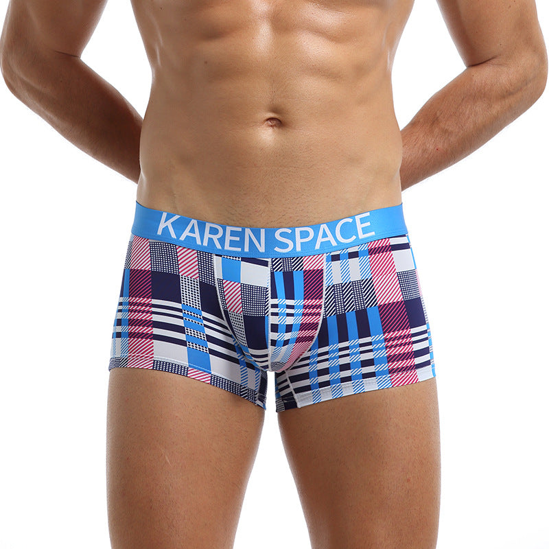 Boxers de mode en soie glacée imprimés