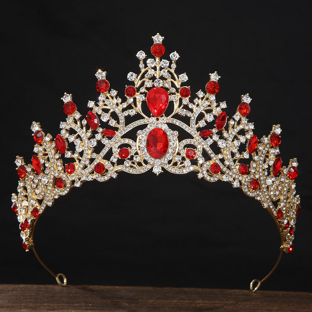 Crown de mariée en cristal brillant Léger style européen et américain