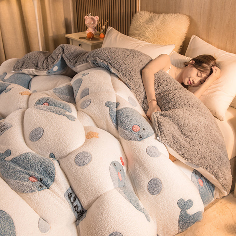Chaleur dans l'épaisseur de l'hiver quilt Core Super Épaisseur simple et double