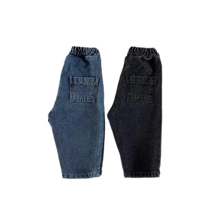 Bande élastique en caoutchouc Jeans couleur solide