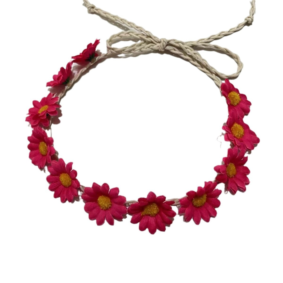 11 Simulation petite fleur de soleil Bohême vacances bord de mer Braid bande de cheveux pour les femmes