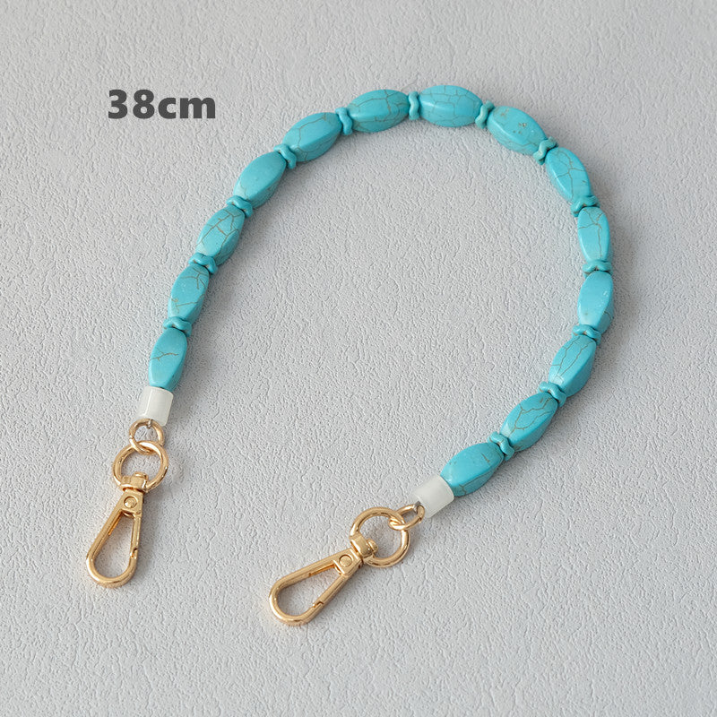Chaîne de résine de chaîne de sac Turquoise Vintage
