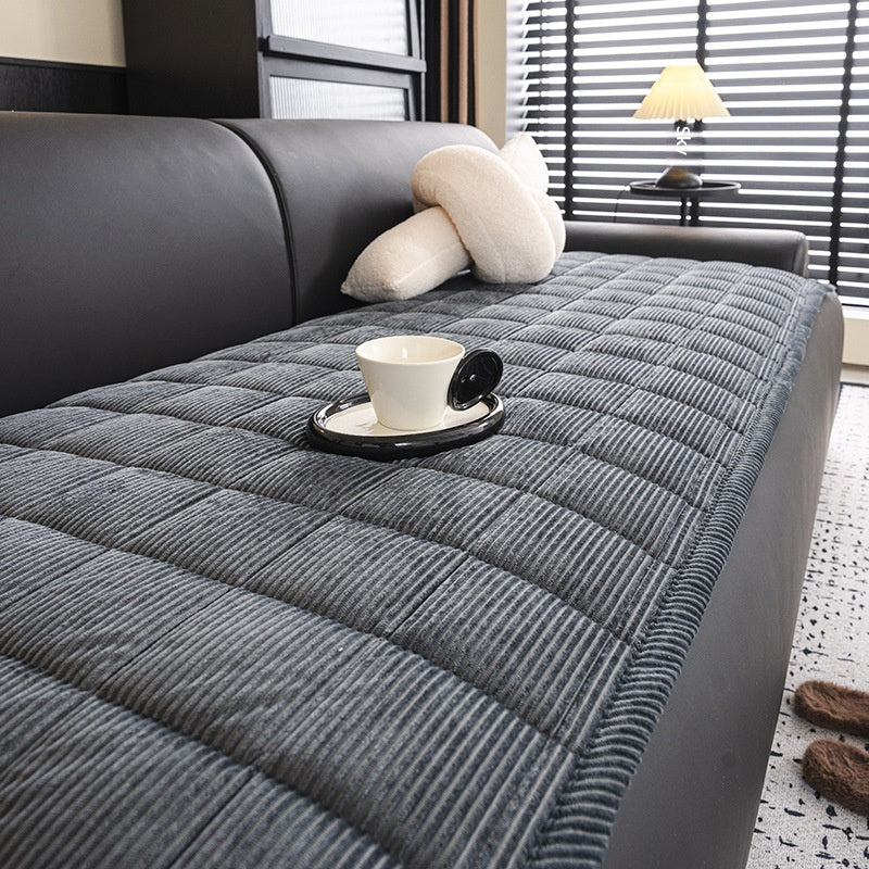 FallWinter Corduroy Coussin fixe monopiéce sans glissement avec revêtement pile