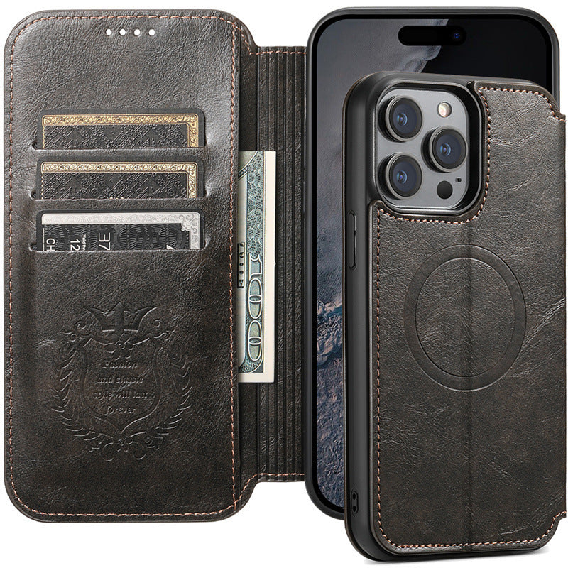 Holster de carte de chargeur sans fil magnétique de boîtier téléphonique
