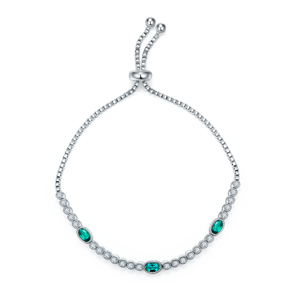 S925 Bracelet Slider réglable en argent sterling