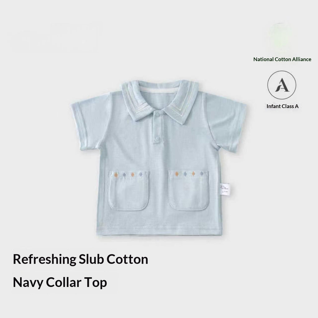 Ensemble de shorts à manches courtes pour bébé tout-petit - Deux pièces respirantes légères pour la somme
