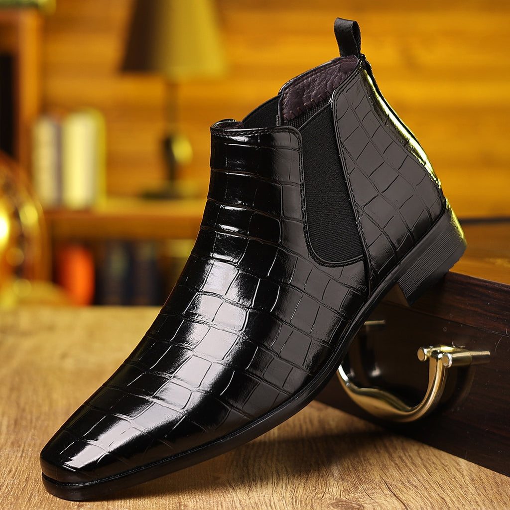 Chaussures en cuir élégantes haut de gamme pour hommes