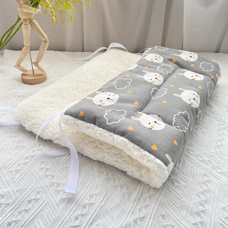 Hamac de chat suspendu en peluche réglable