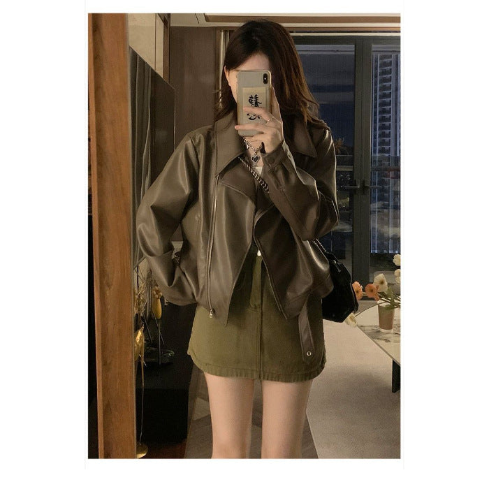 Veste casual rétro à manches longues pour femmes
