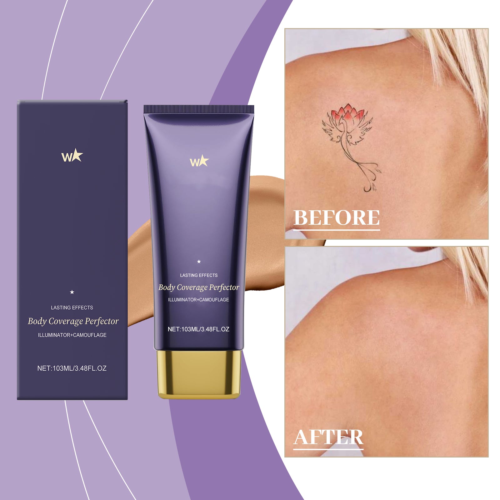 Body Concealer Reparation Crème Golden Radiance 103ml-boîte