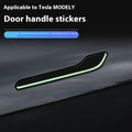 Poignée anti-rayure Patch Carbon Fiber Luminous Sticker Modification Ya Accessoires