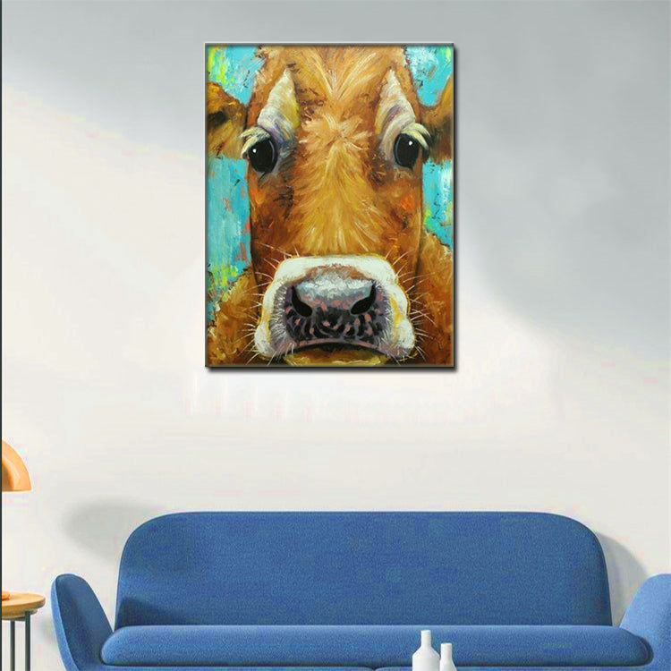 Affiche murale de la vache d'art
