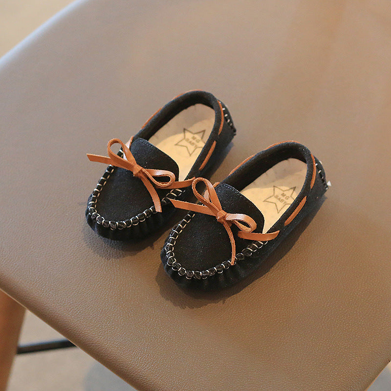 Mode bébé fille mignon simple couche chaussures Soft Bottom