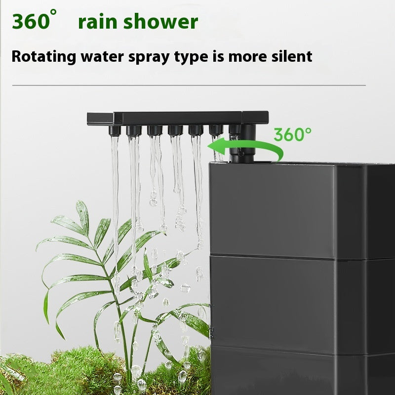 Filtre de tortue Niveau d'eau bas Trois-en-un Cycle de purification de l'eau Drain Drip Filter Box