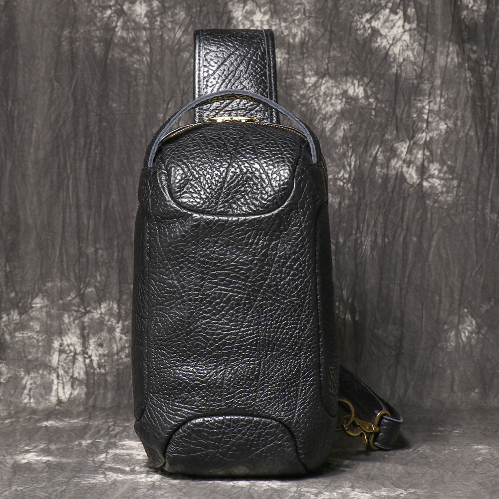 Sac de poitrine en cuir pour hommes