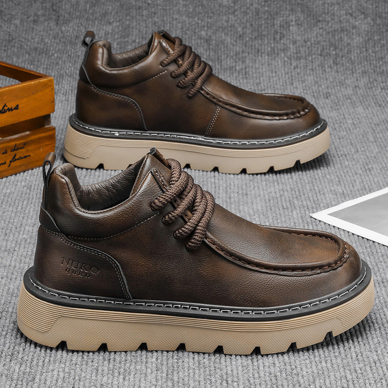 Chaussures de skate polyvalentes de printemps pour hommes mi-haut occasionnel
