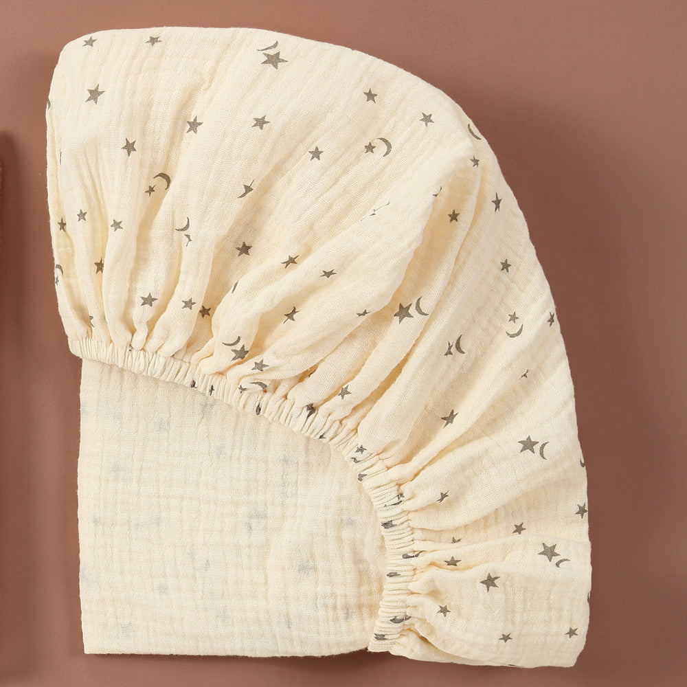 Feuille de gauze en coton intégral, imprimée pour bébé européenne et américaine