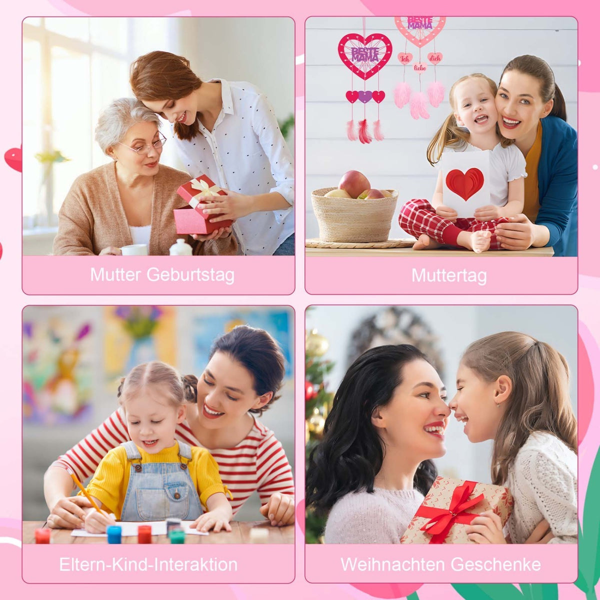 6 Sets of Heart Dreamcatcher Craft Kits pour le bricolage créatif