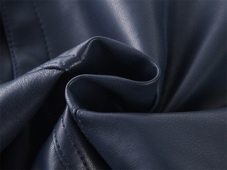 Veste en cuir casual de mode pour garçons