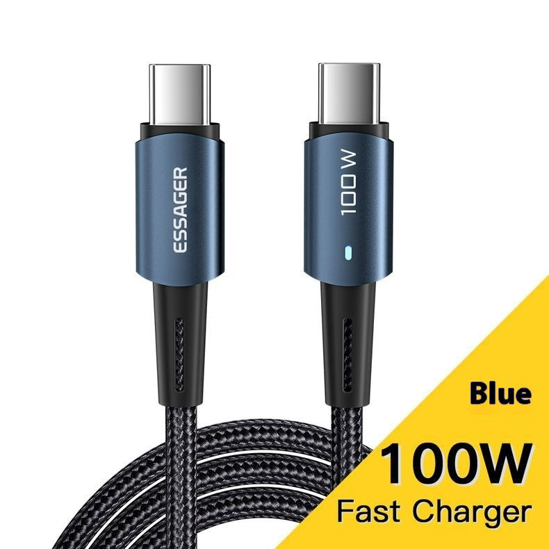 Câble de données à charge rapide PD100W pour téléphone portable Typec Chargement rapide