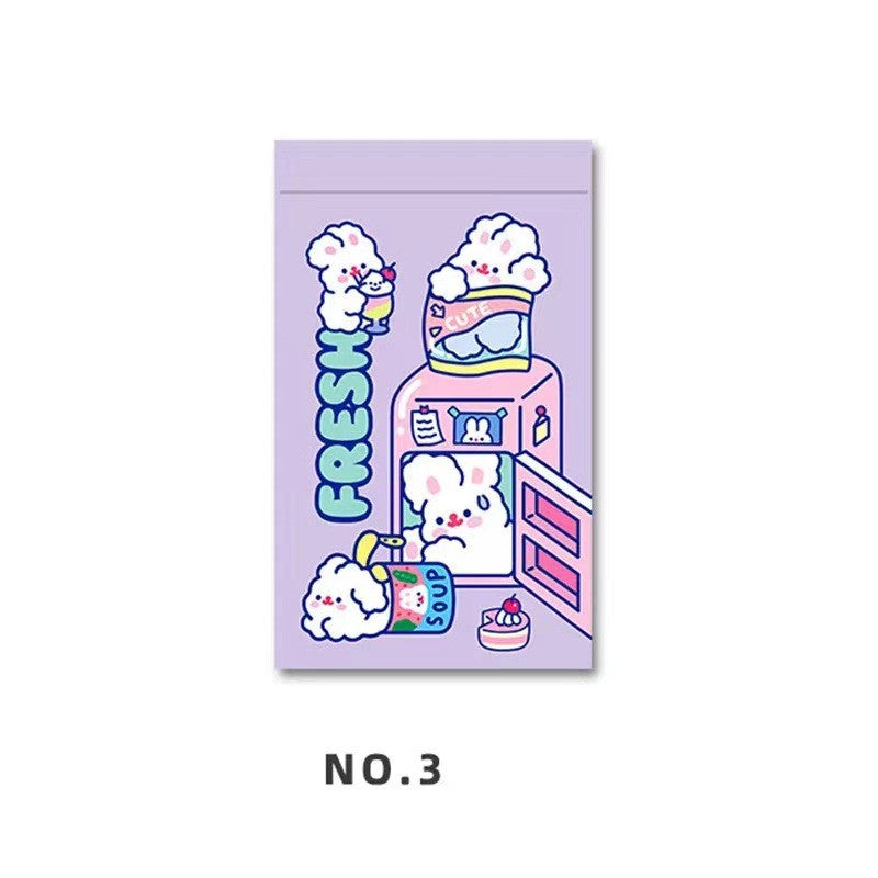 Mignon Rabbit Emballage Emballage Snacks Sealing Pocket Sac cadeau