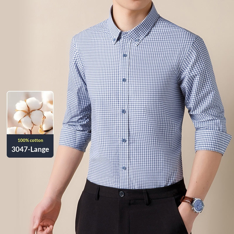 Homme Mode coton Casual respirant chemise