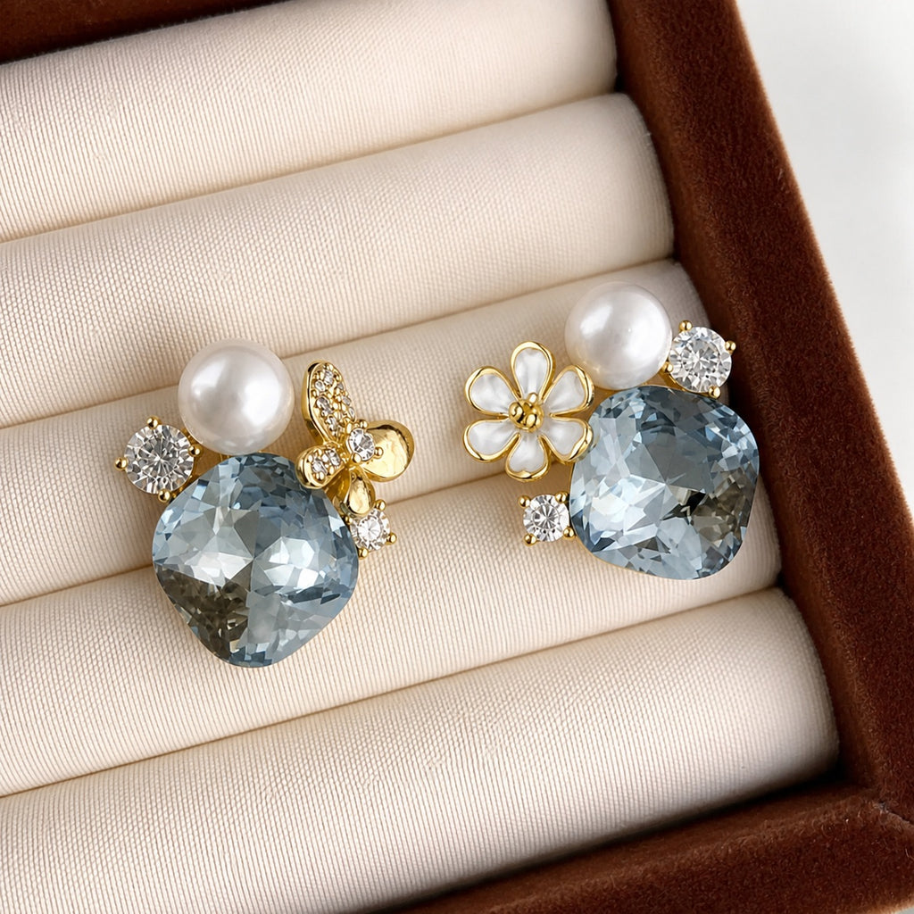 Boucles d'oreilles en perles naturelles