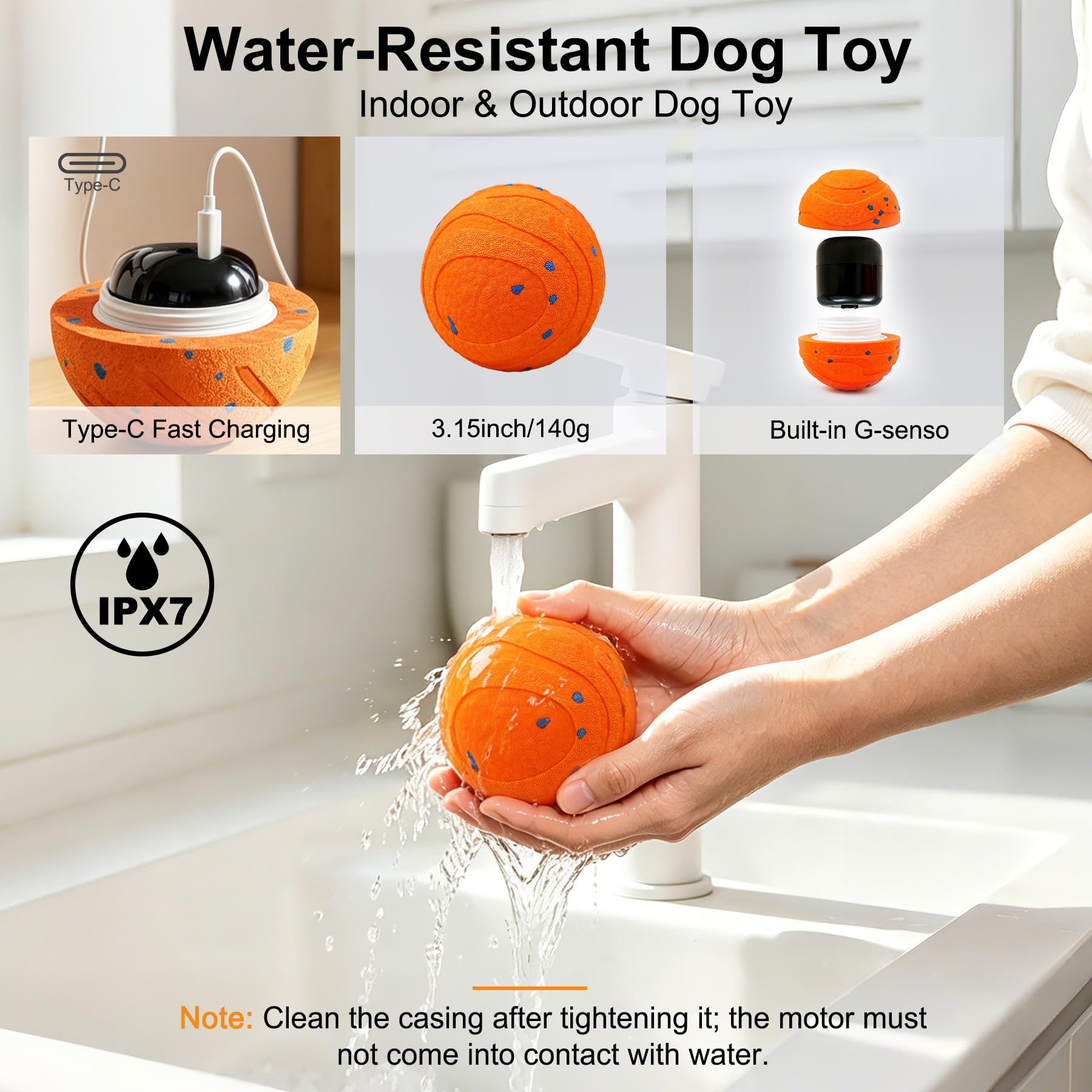 Balle de chien automatique interactive
