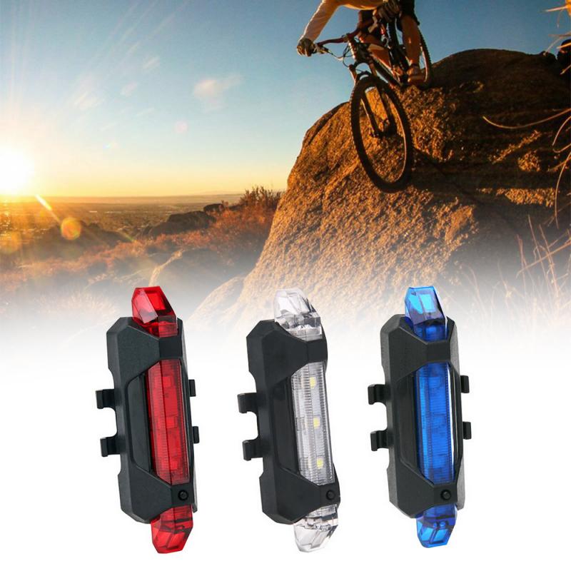 Vélo vélo léger USB LED Rechargeable Safety Set Mountain Cycle avant phare arrière Lam