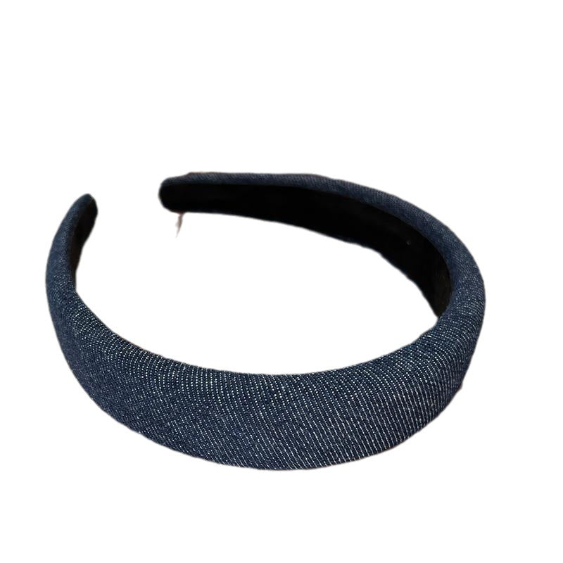 Bande de tête en tissu denim rétro-minoritaire