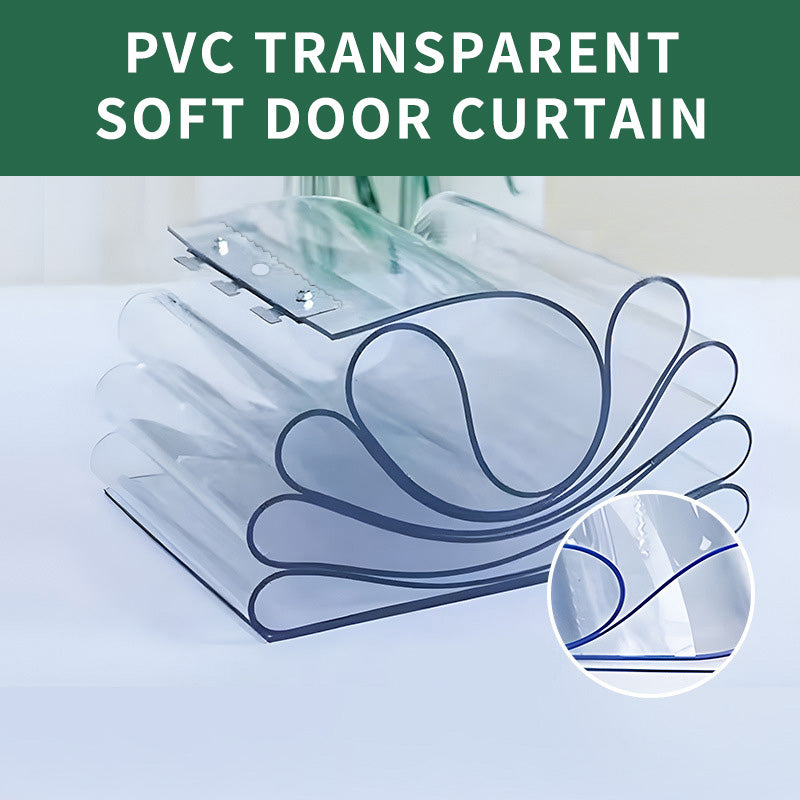 Rideau de porte à bande en PVC 7,87pouce Largeur 1,5mm Epaisseur 5Pcs Set Isolation de l'air froid Dustproo
