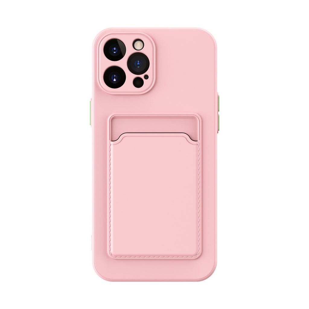 Coque téléphone en silicone liquide de couleur pure simple