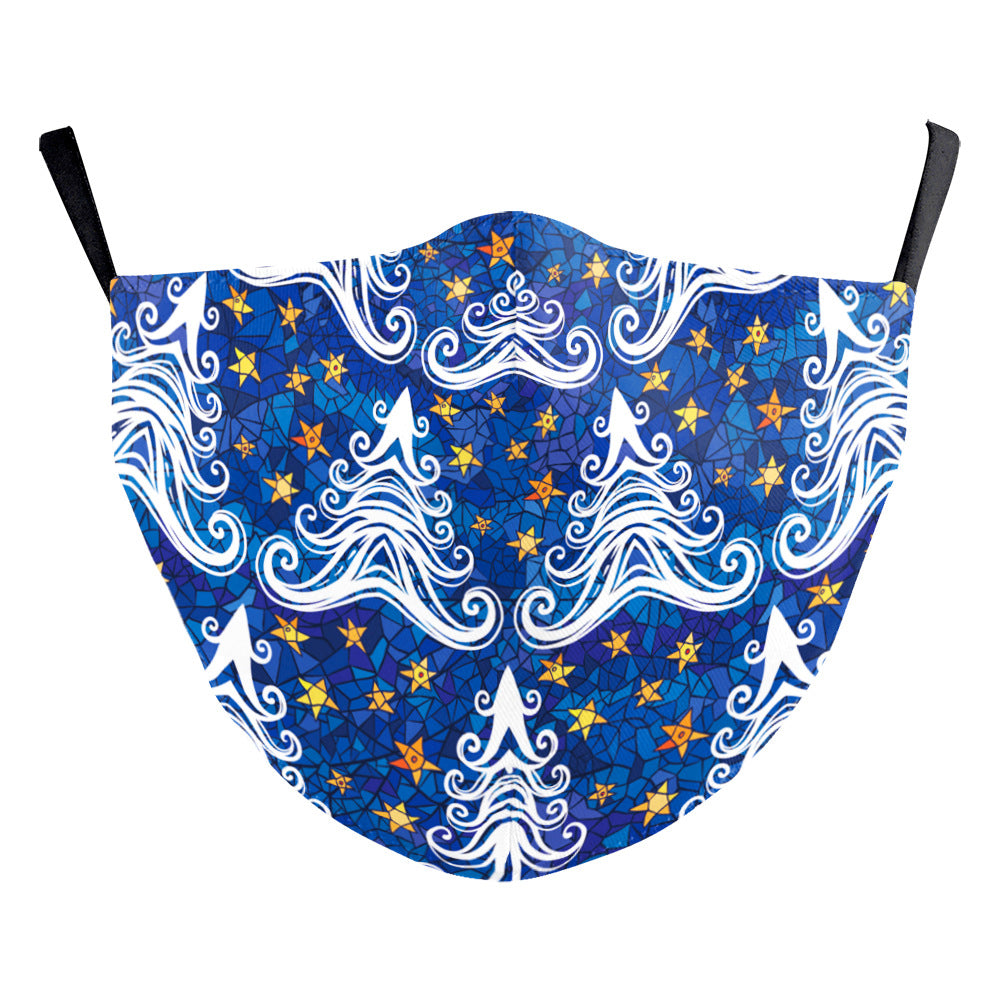 Masque d'impression numérique Starry Sky de Noël