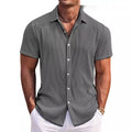 Chemise à manches courtes à manches courtes imprimée pour hommes