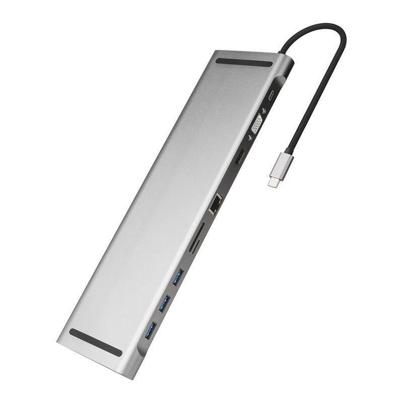 Station d'arrimage Hub et support de refroidissement à 10 ports HDMI Et VGA Network Port Conversion H