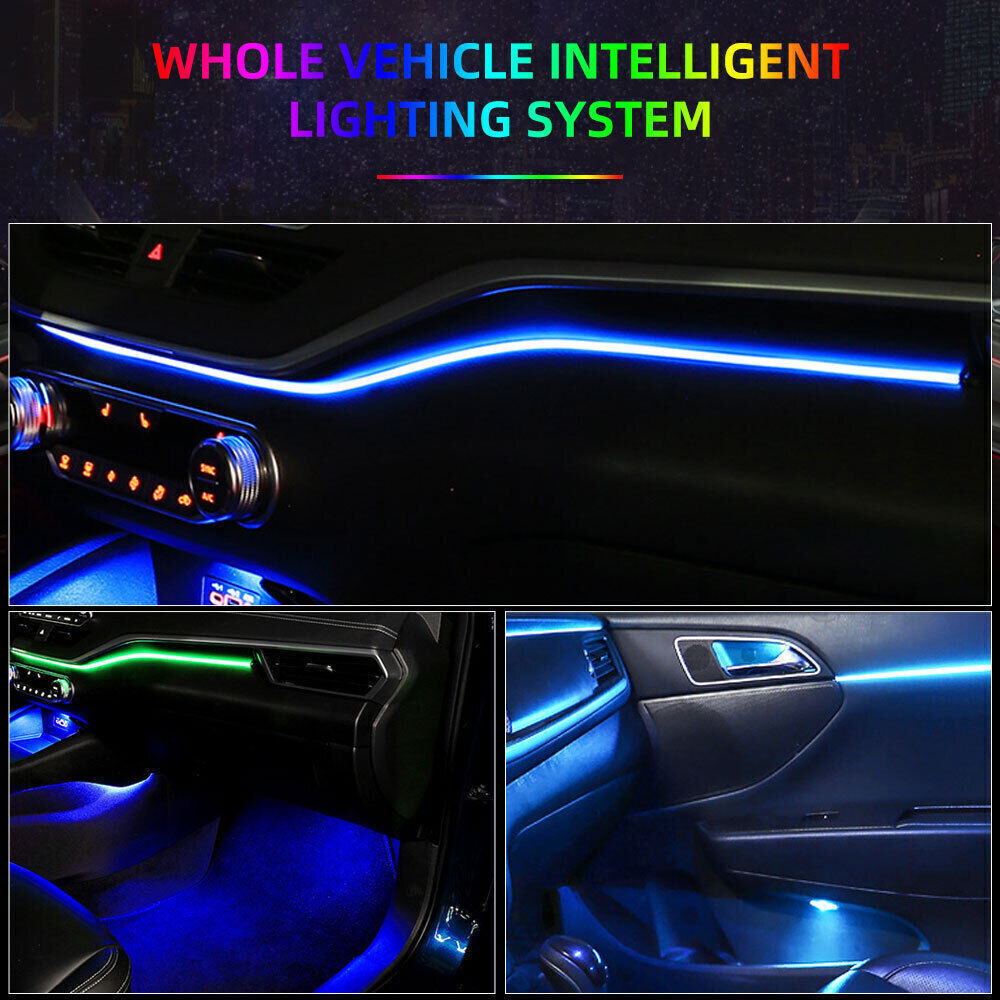 Symphony Full RGB LED voiture intérieur de lumière acrylique ambien bande de lumière contrôle APP