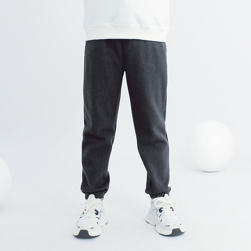 Garçons Pantalons de sport couleur unie pour les enfants plus âgés