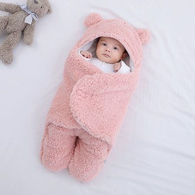 Bébé tenir le nouveau-né épaississant Wrap Swadle sac de couchage